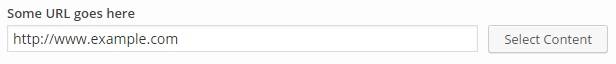 Widget Form Link Input