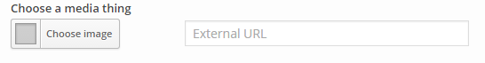 Widget Form Media Selector
