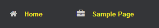 Menu Text Color