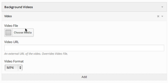 Adding a background video