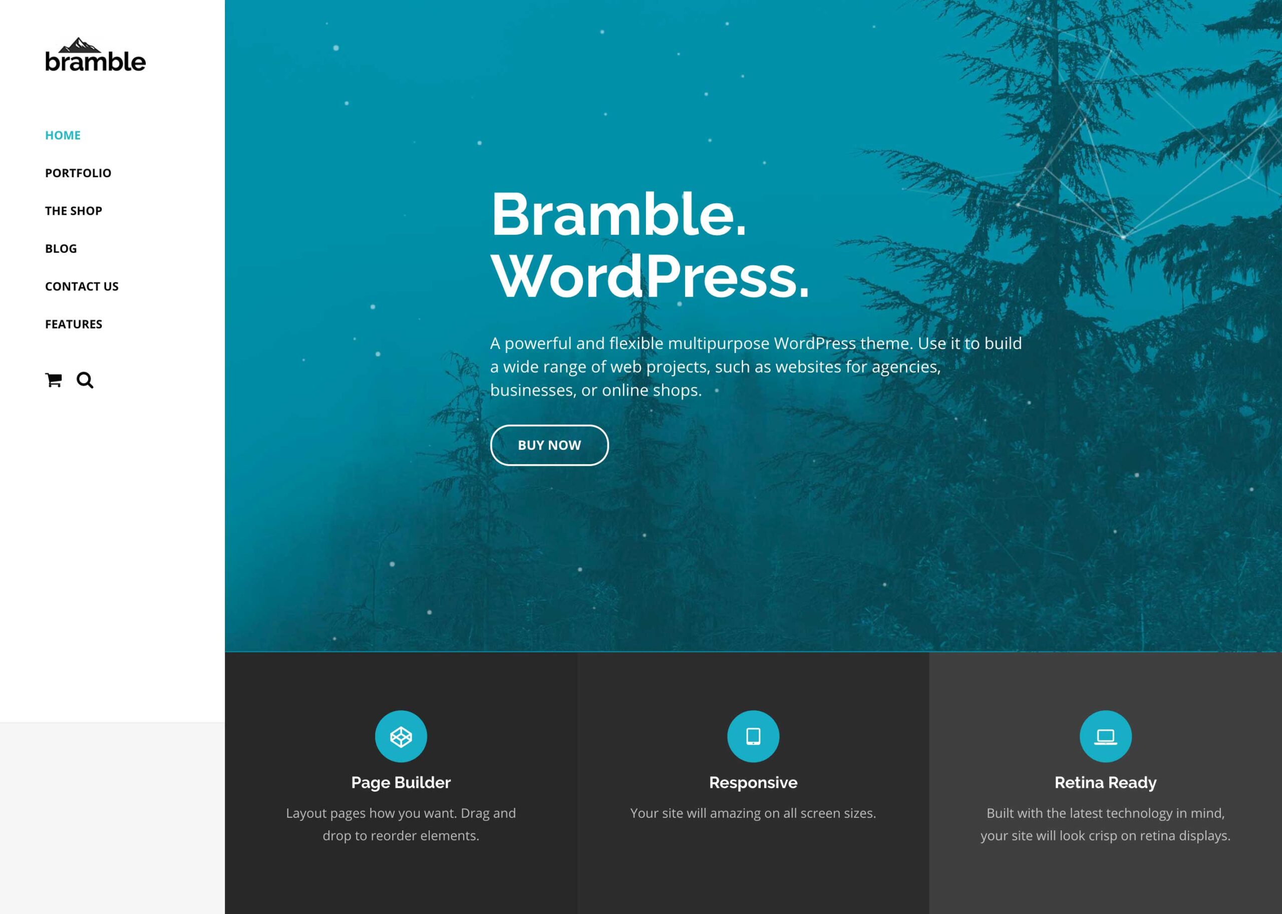 Bramble WordPress theme preview