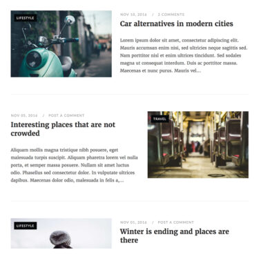 New Blog Layouts for Unwind - SiteOrigin