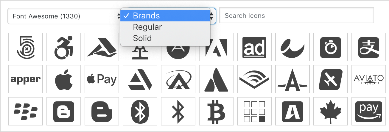 See All the Font Awesome Icon Categories