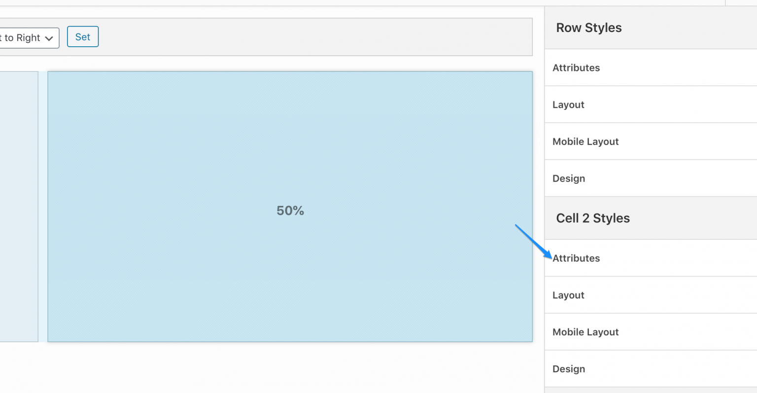 Cell row. Row Cell. SITEORIGIN CSS. Create Row Layout.