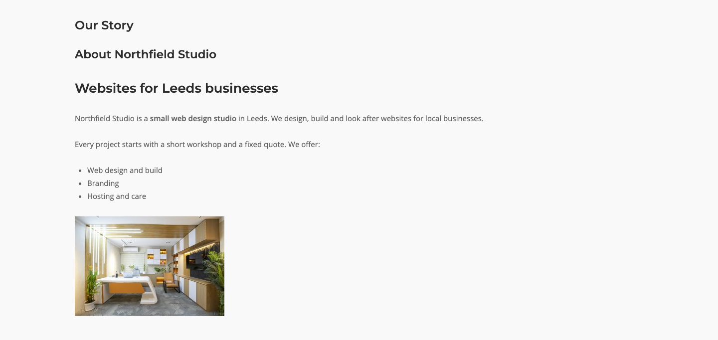 Editor widget content on the front end